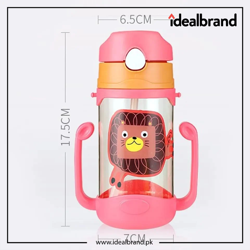 500ml Baby's Learning Drinking Water Bottles Feeding Sippy Cups With Handles