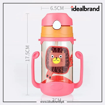 500ml Baby's Learning Drinking Water Bottles Feeding Sippy Cups With Handles