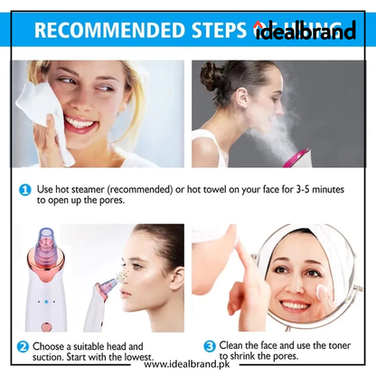 Rechargeble Blackhead Remover Vacuum Facial Pore Cleanser