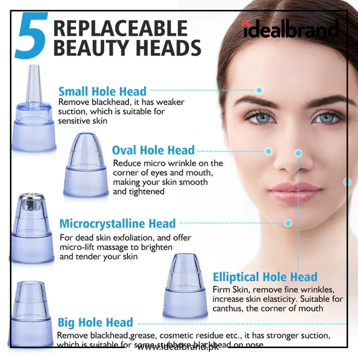 Rechargeble Blackhead Remover Vacuum Facial Pore Cleanser