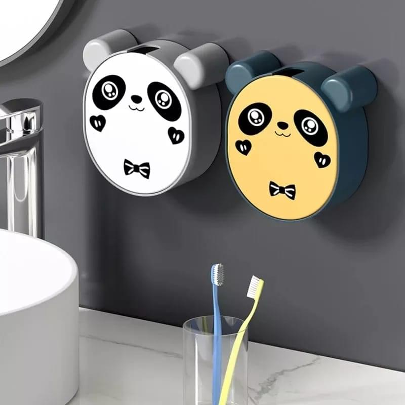 1 Pcs Cute Panda Wall Mounted Soap Box With Lid