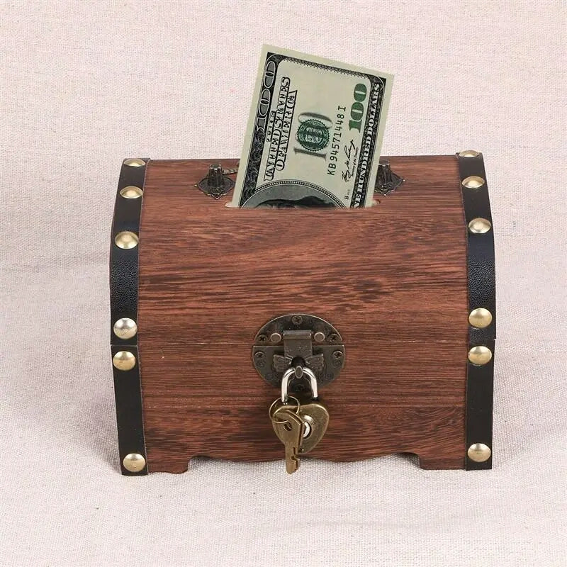 Treasure Chest Pirate Coins Jewelry Box for Kids