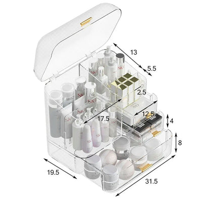Acrylic  cosmetic storage organizer