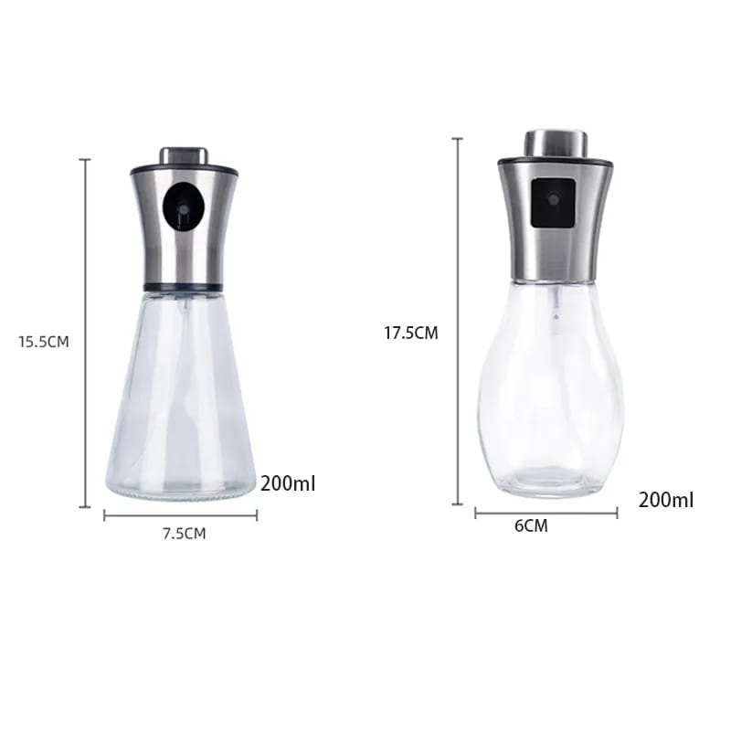 Transparent Glass Oil Spray Bottle 200 ML