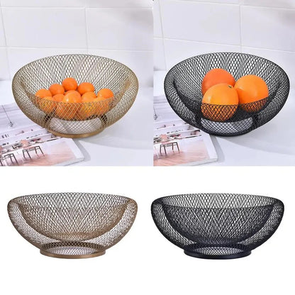 Metal Fruit basket double layer