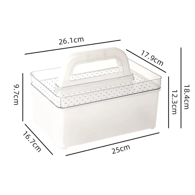 Two-Compartments stackable Carry box