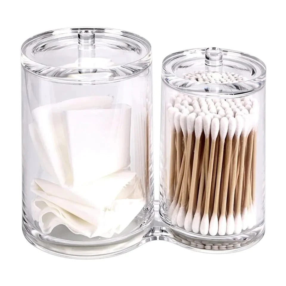acrylic Multifunctional Home Decor For Cotton Swabs Organizer and Cotton Balls Storage