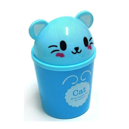 Mini Trash Can with Lid - Cute Animal Desktop Trash Can, Garbage Storage (Random colours)