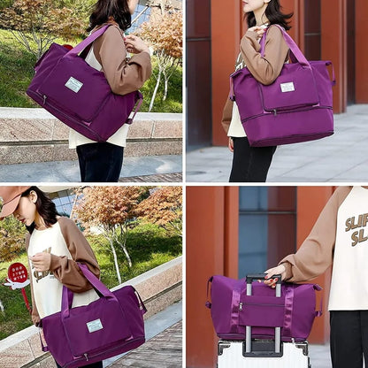 Folding Travel Bag, Portable Lightweight Carry on Luggage Bags