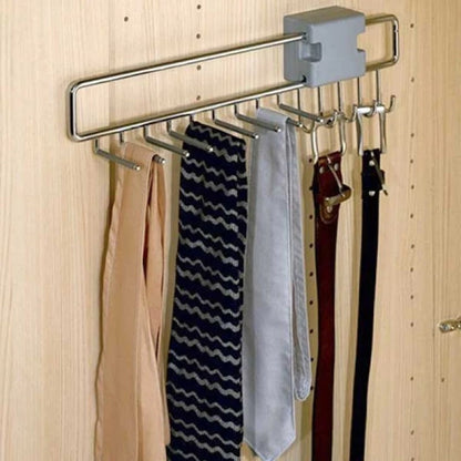 High Quality Metal Wardrobe Slidable Tie And Belt Hanger Holder
