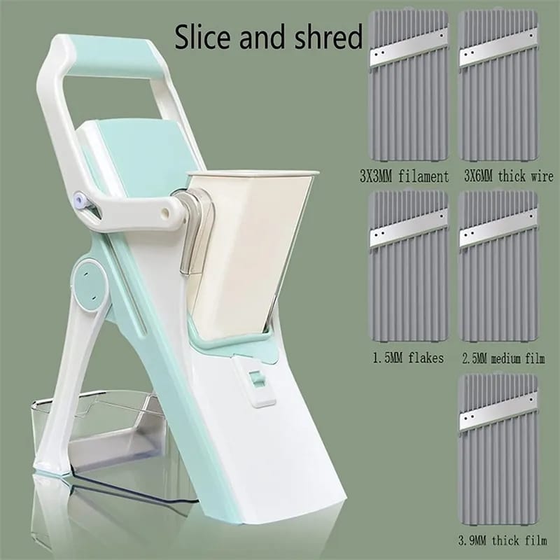 Vegetable and Meat Cutter 8 In 1 with 5 Dicing Blades Slicer