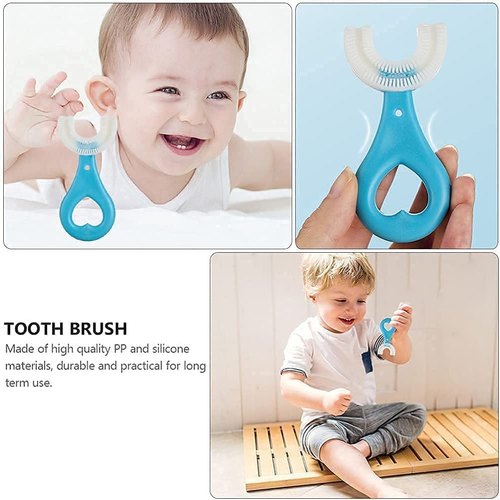 Silicone Baby Toothbrush U Shaped 360 Degree