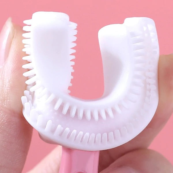 Silicone Baby Toothbrush U Shaped 360 Degree