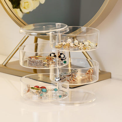 4-Layer Rotatable Jewelry Storage Box