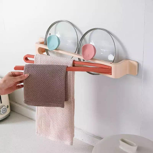 Punch-Free Paste Bathroom Degree Rotating Towel Rack