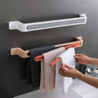Punch-Free Paste Bathroom Degree Rotating Towel Rack