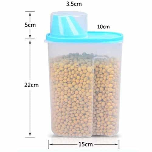 Large Grain Jar With Cup 2.5 Ltr