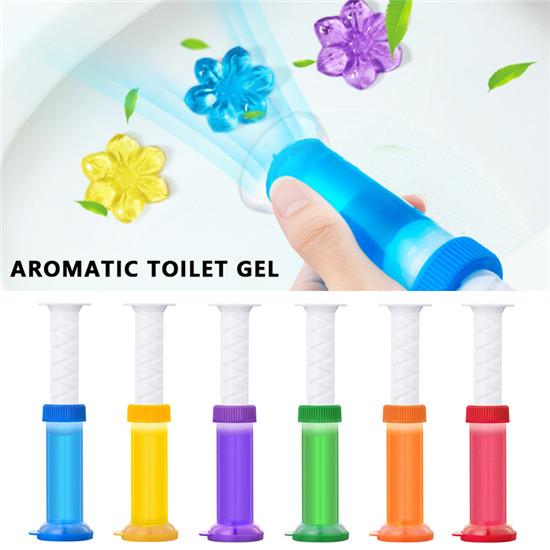 Toilet Freshener Cleaner Gel Flower Stamp