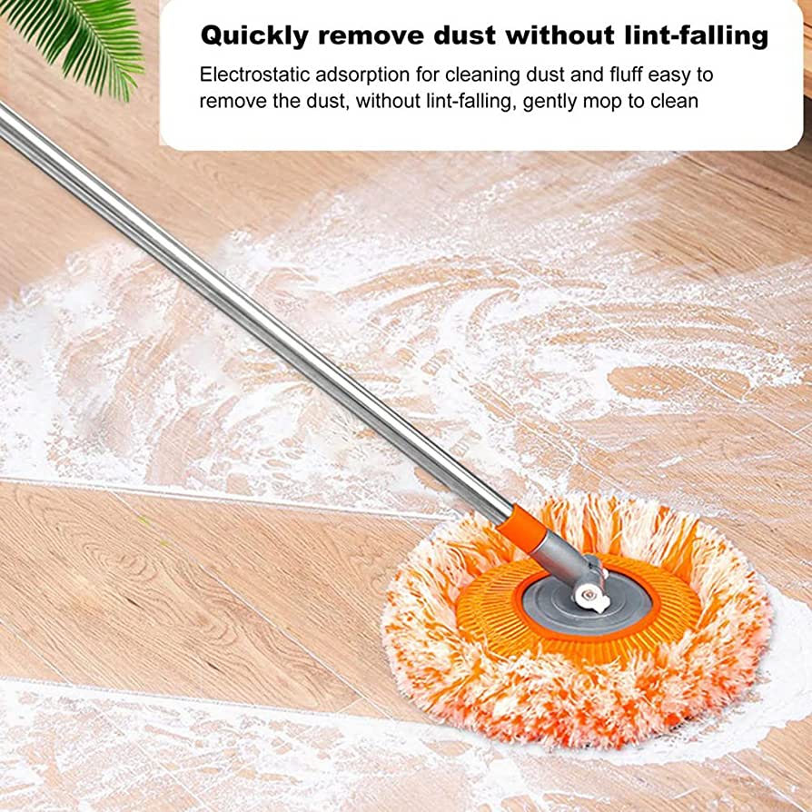 Multifunctional Extendable Wall Cleaning Mop, 360°Rotatable Adjustable Cleaning Mop