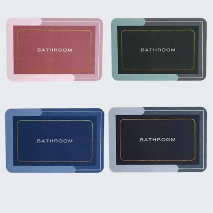 Square Absorbent Bath Mats for Home (Random colours)