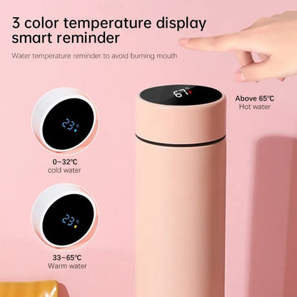 Temperature Display Thermos Water Bottle