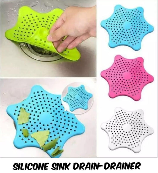 2 pcs Silicone Starfish Non-Slip Sink Strainer