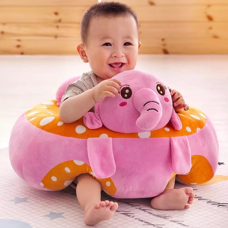 Baby Chair Cartoon Support Seat Plush Soft Baby Sofa Infant Learn to Sit Chair