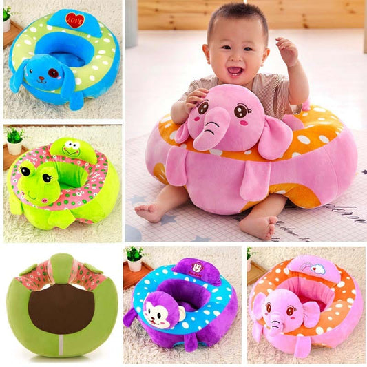 Baby Chair Cartoon Support Seat Plush Soft Baby Sofa Infant Learn to Sit Chair