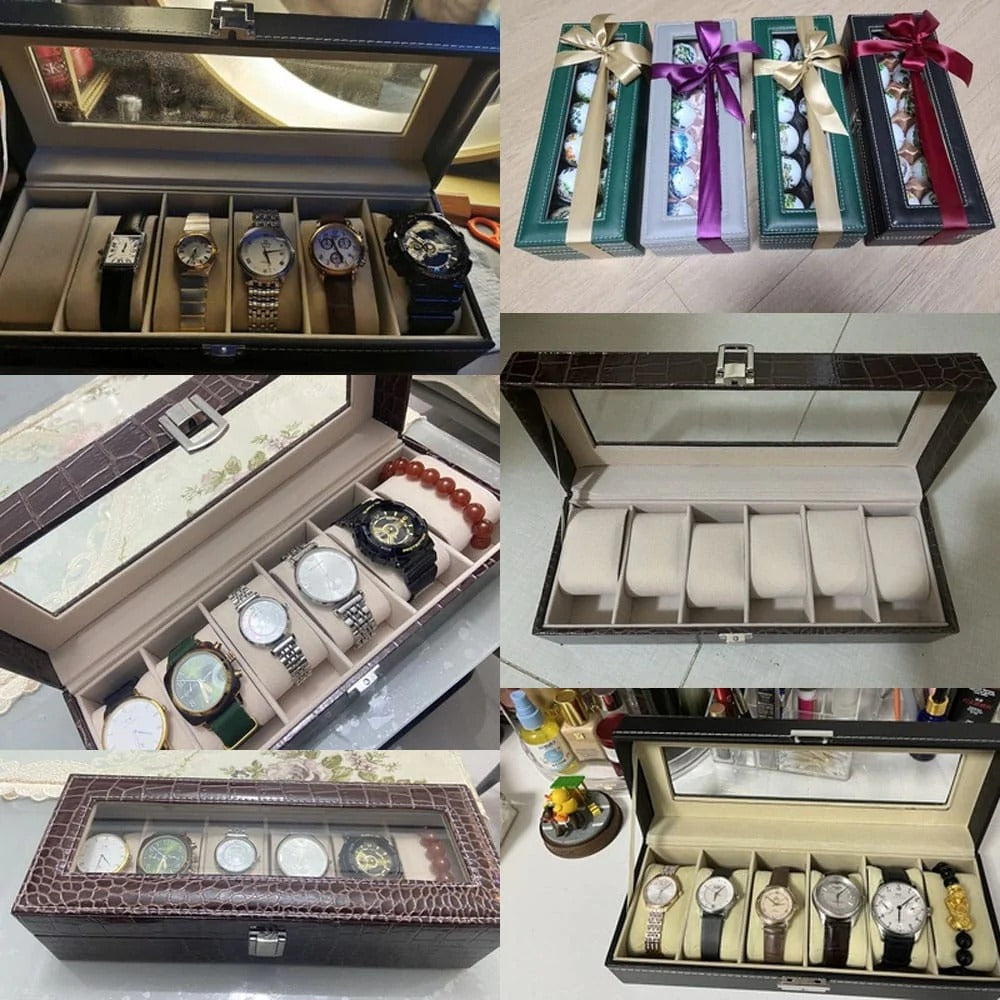 6 Slot Watch Storage Box (premium)