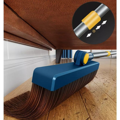 Broom and Dustpan Set for Home, 180 Degree Rotating Broom Set Indoor,