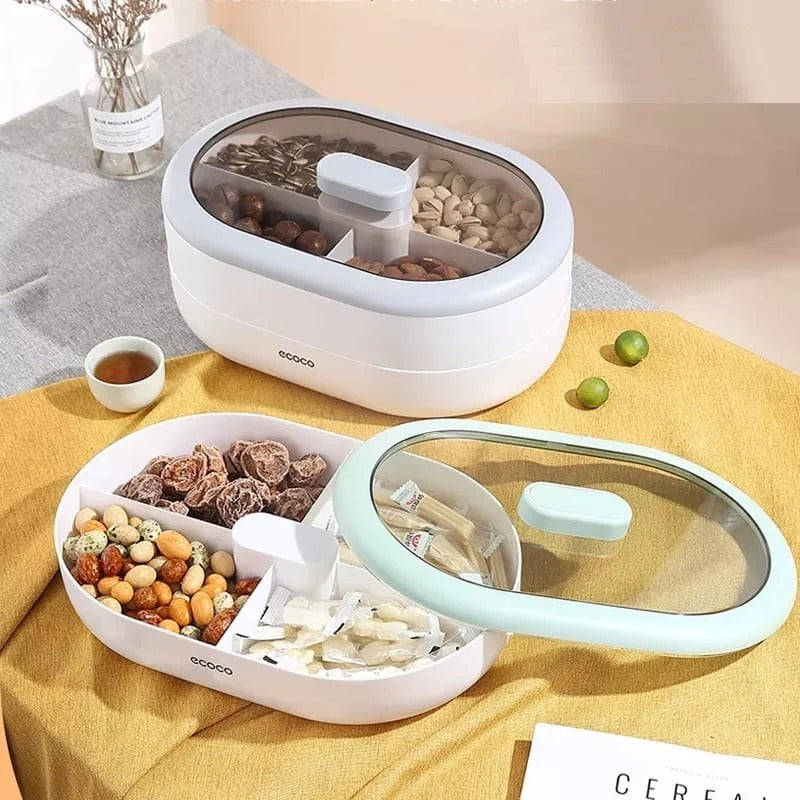 Double Layer Dry Fruit Plate For Serving