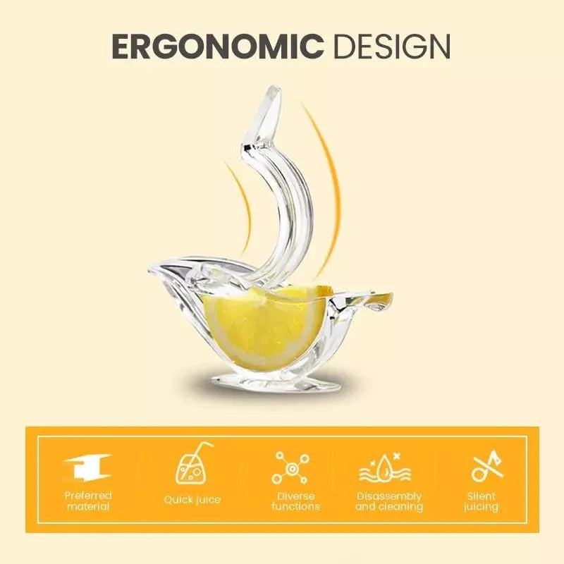 Acrylic Manual Bird Lemon Slice Squeezer