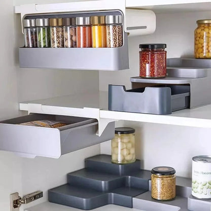 Under The Shelf Seasoning bottles Spice Rack With Bottles